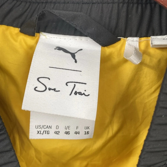 Puma x Sue Tsai Varsity Jacket Womens Size‎ XL Black Embroidered Woven Full Zip - Picture 6 of 15